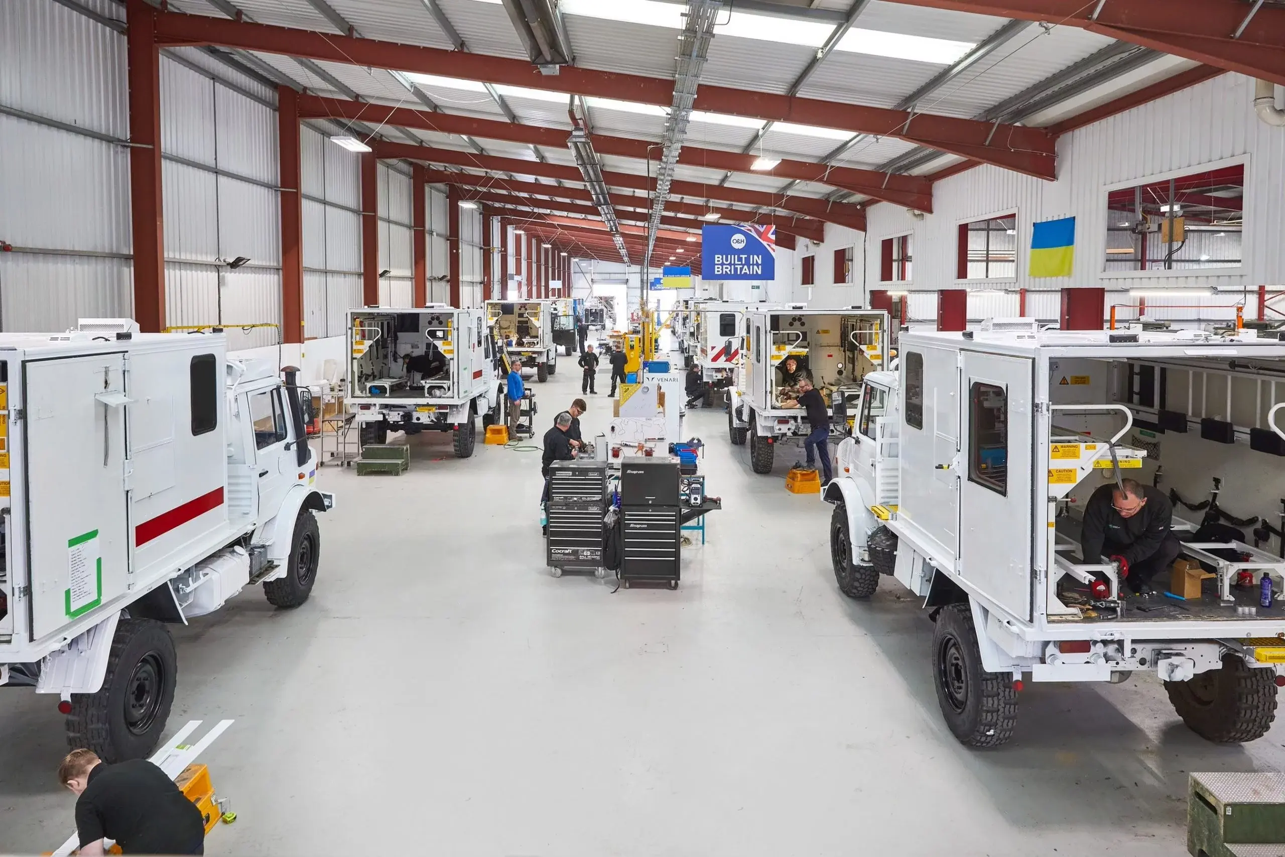 Unimog production line in Goole