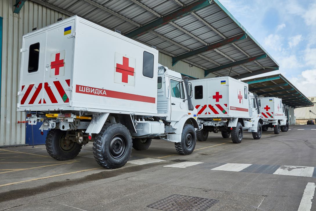 Unimog batch before delivery