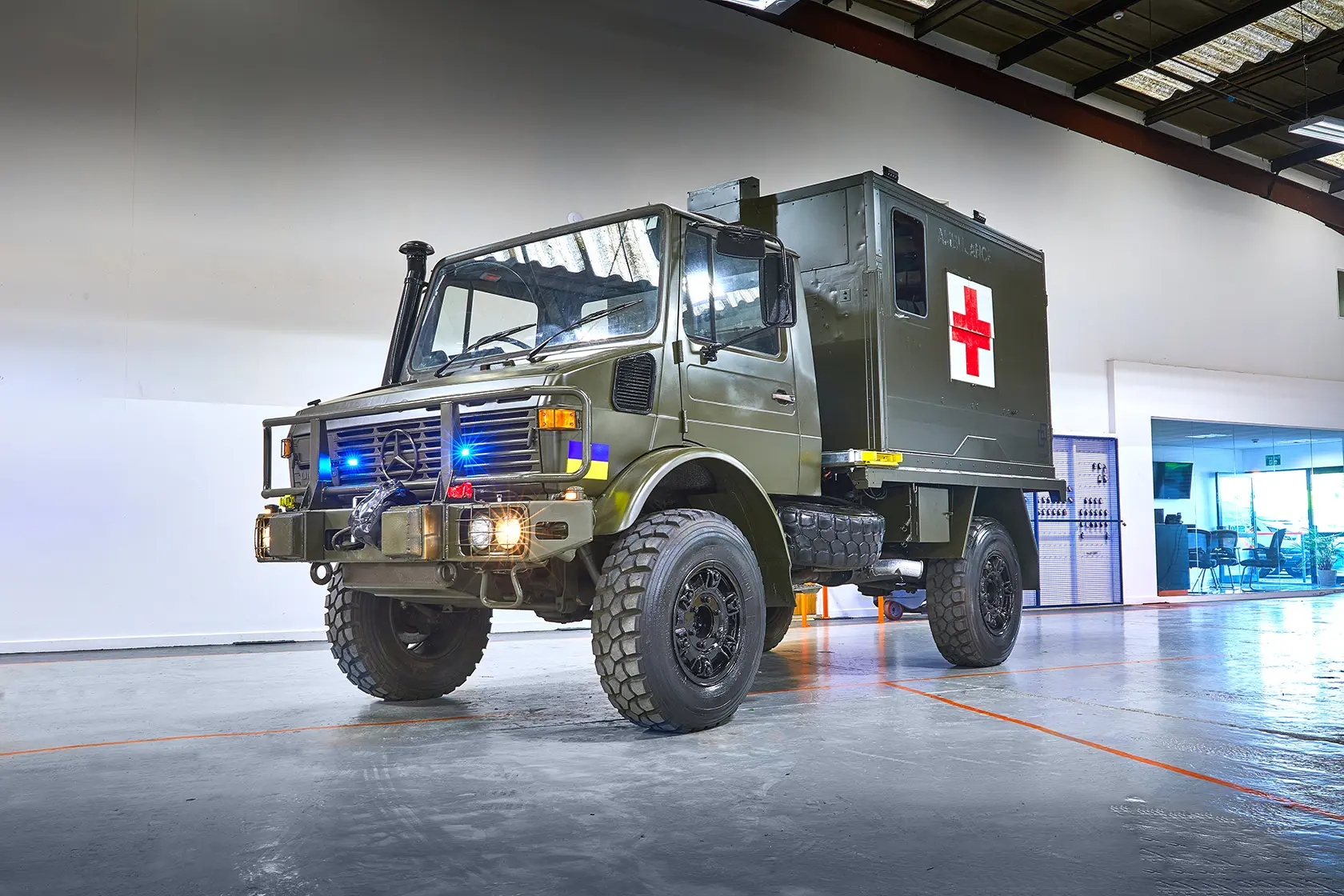 Unimog external from the front